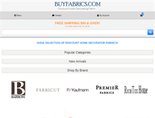 Tablet Screenshot of buyfabrics.com
